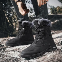 man ankle snow shoes big size 38 47 mountain boots men winter hiking shoes outdoor sports walking shoes male warm mountaineering