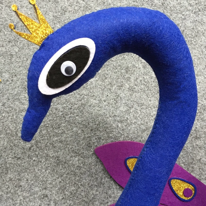 Животные Слон тигр птица Peafowl голова настенное крепление фетровые художественные игрушки Детская комната дома настенные декорации куклы фото реквизит