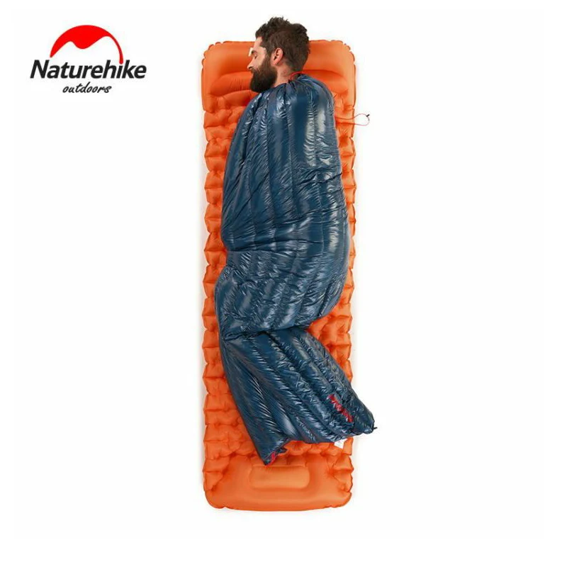 Сверхлегкий теплый спальный мешок Naturehike CW280 CWM400 утолщенный гусиный пух 800FP NH |