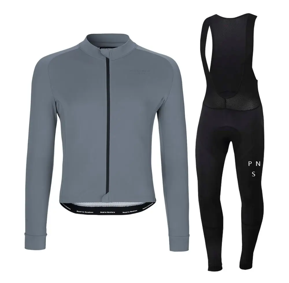 5 Winter Cycling Clothes PNS Long Sleeve Clothing Riding Jersey Set Thermal Fleece Maillot Ropa Ciclismo Invierno Keep Warm - Цвет: 5