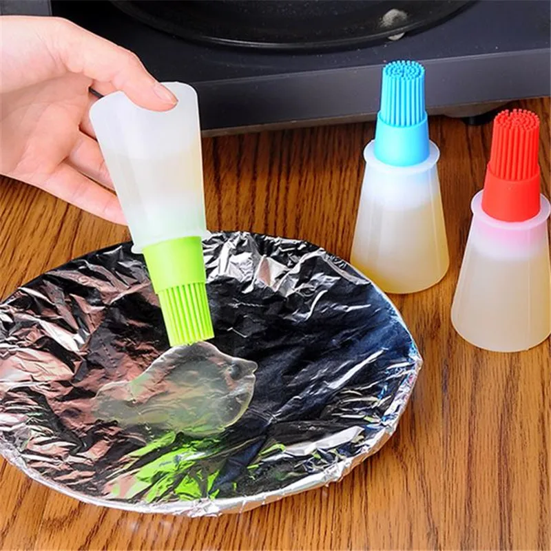 1 шт Силиконовая бутылка для масла с щеткой щетка закусок кухонный инструмент