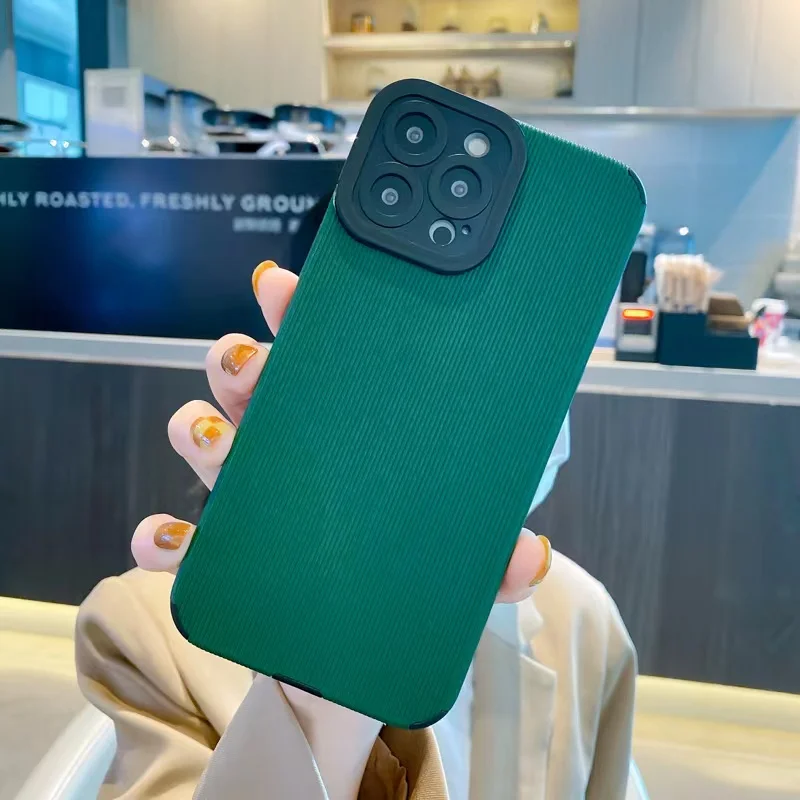 uslion candy colors stripe phone case for iphone 11 12 13 pro max silicone xr xs max x 7 8 plus soft shockproof case back cover free global shipping