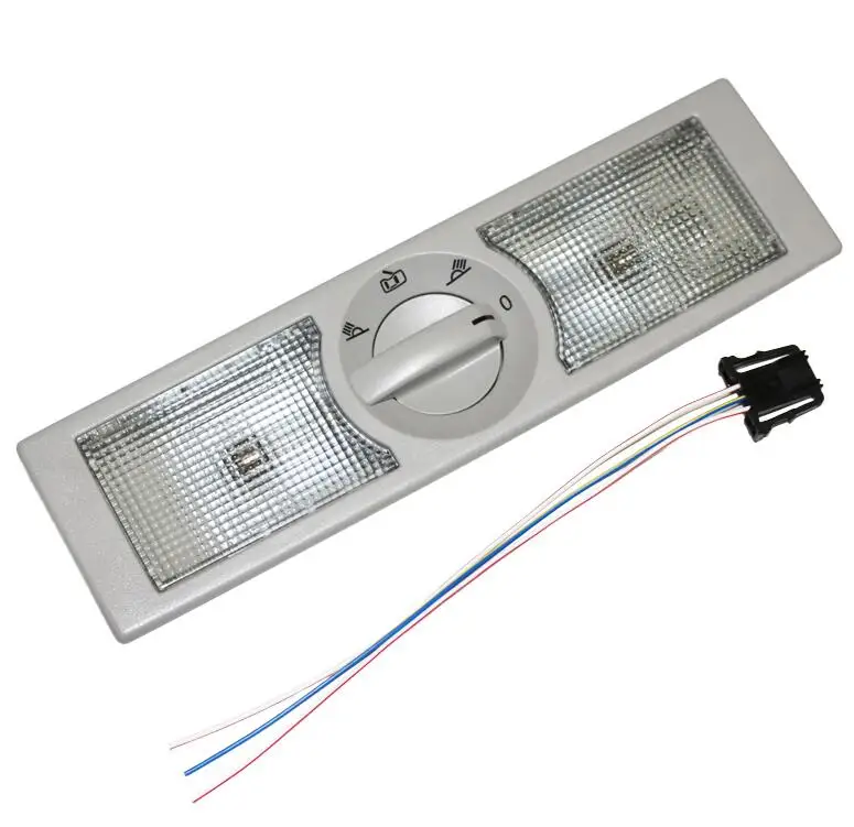 ELISHASTAR 6Q0947291 новые серые и бежевые настоящие лампы для чтения для V W Passat POLO 6Q0 947 291 - Испускаемый цвет: 1set grey color