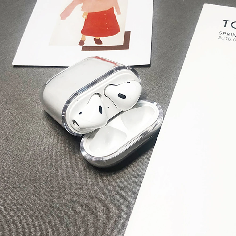 Милый беспроводной Чехол для наушников Iphone AirPods 1 и 2 пластиковый противоударный