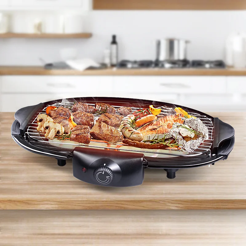 Электрический бездымный гриль с духовкой штатив стойка съемная полка для