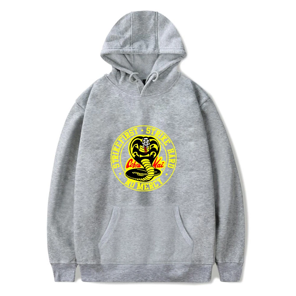 

Fashion Cobra Kai Fashion Street Printing Men Hoodie Autumn Warm Sweatshirts Pocket Pullover Hoodie Comfortable Raglan Hoodies