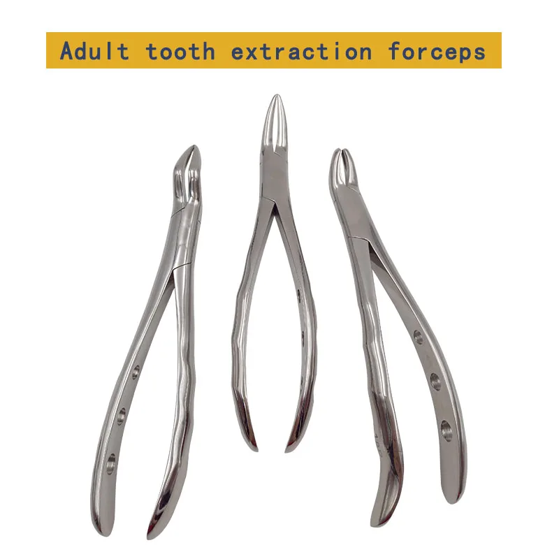 Стоматологический пинцет, щипцы для удаления зубов, зубной пинцет, универсальный зубной пинцет, изогнутый челюстный щипцы для зубов, стомат... от AliExpress WW