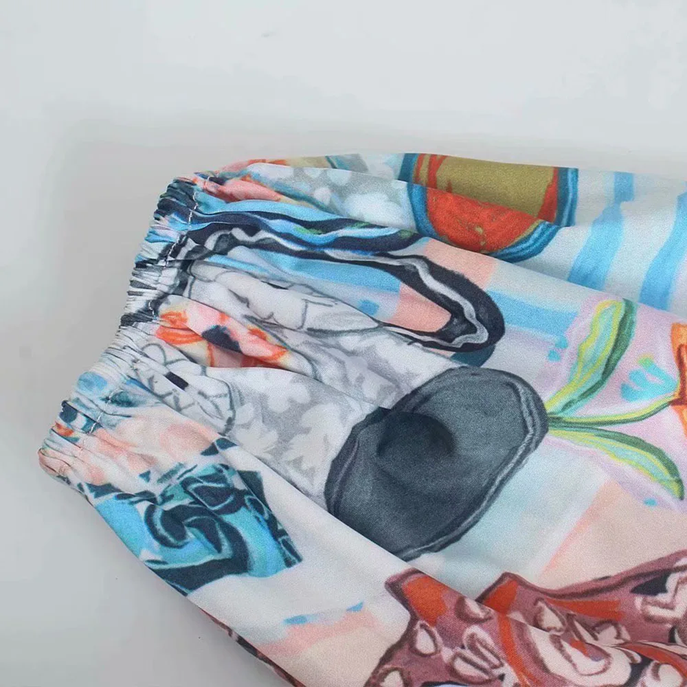 

DiYiG WOMAN 2021 summer new women's retro elegant bow decoration loose lantern sleeve short shirt top