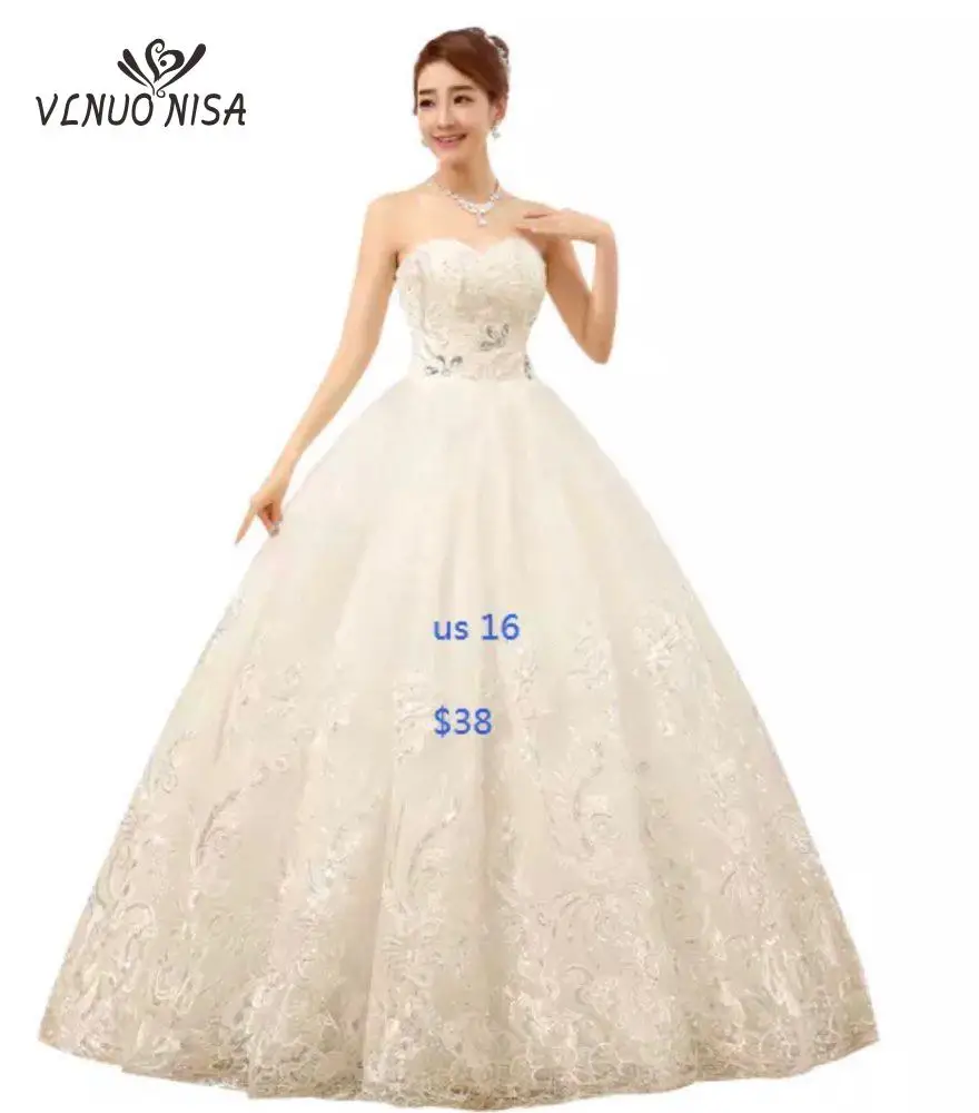 Inventory clearance Lace Tulle Boho cheap Vintage Wedding Dresses spring Bridal Gown Gowns robe de mariage off white | Свадьбы и