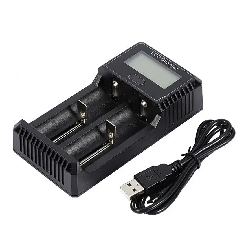 Интеллектуальное зарядное устройство Black2 для аккумуляторов AA /AAA NiMh LCD #50|Зарядные