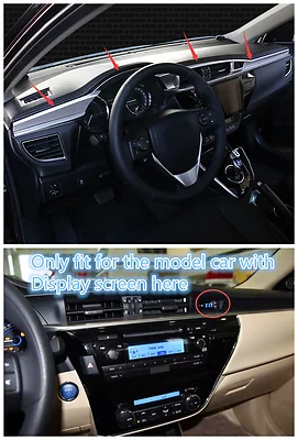 

LHD Inner Dashboard Middle Console Stripe Trim 4pcs for Toyota Corolla 2014-2017