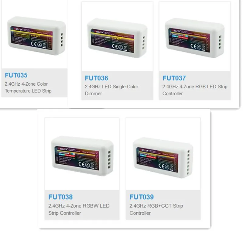 Светильник Mi boxer RF беспроводной Одноцветный диммер CCT RGB RGBW + FUT035 FUT036 FUT037 FUT038 FUT039