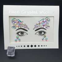 2020 women tattoo diamond makeup eyeliner eyeshadow face sticker jewel eyes makeup crystal eyes sticker 2019 fashion
