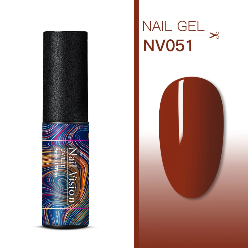 S06646 Nail Vision, 176 цветов, чистый цвет, набор гель-лаков, UV Vernis, полуперманентный, впитывающий, 5 мл, Гель-лак для ногтей, маникюра - Цвет: S06646