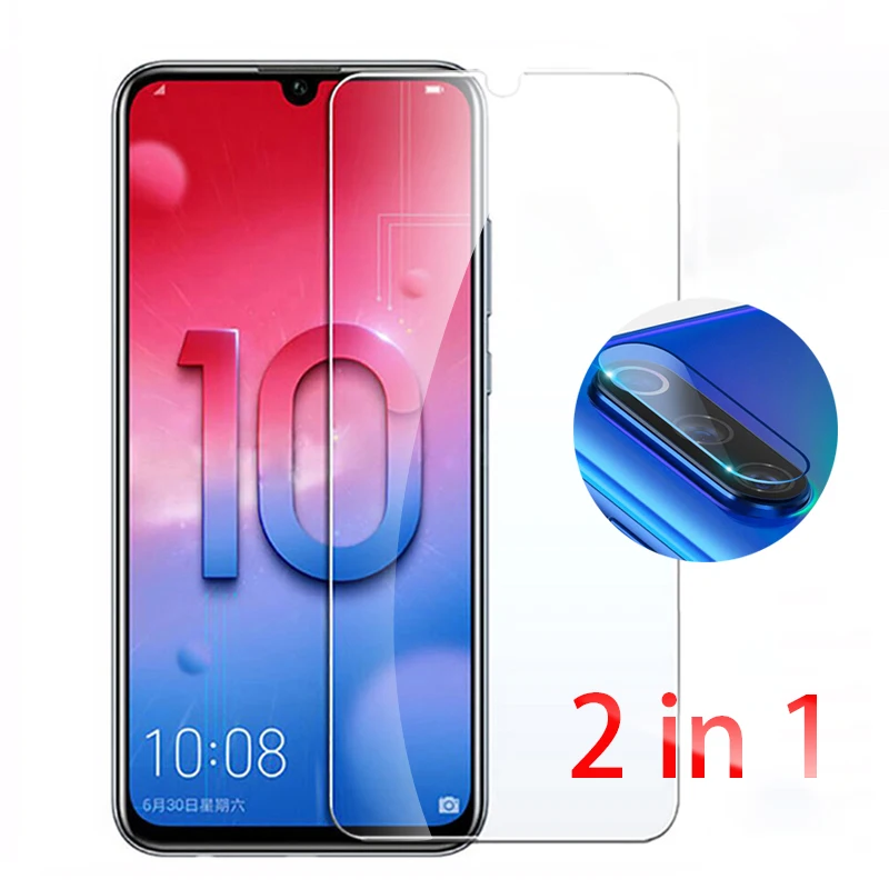 2 в 1 объектив камеры протектор на для huawei honor 10 облегченное закаленное стекло lite