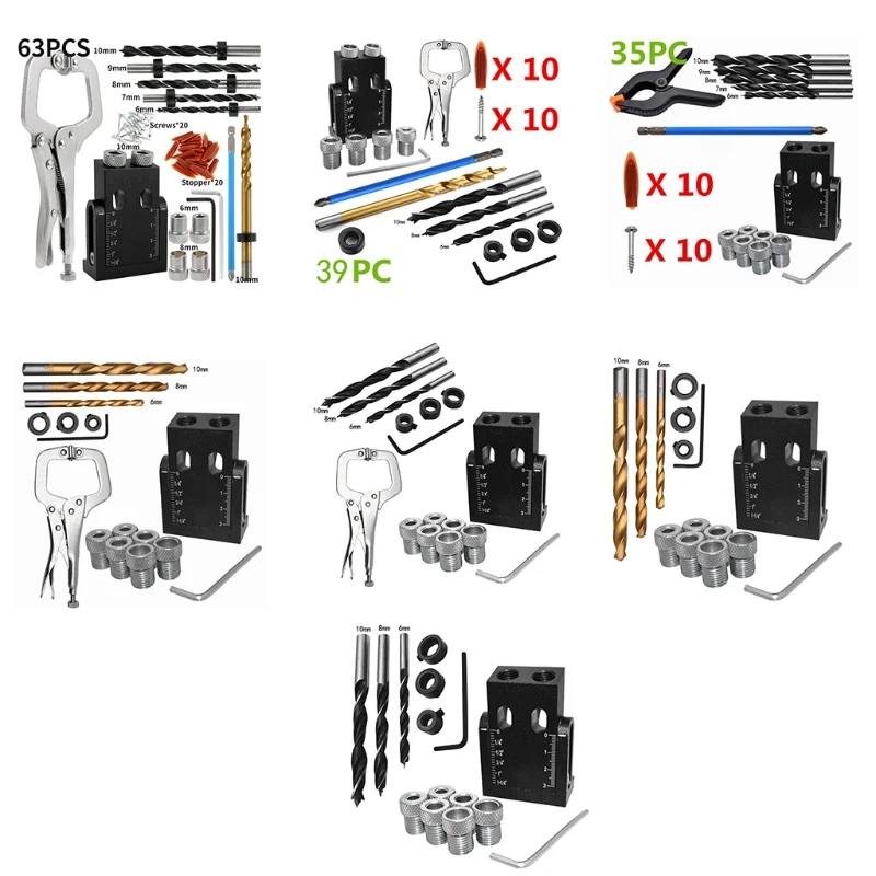 

2021 New 15 Degree Angle Oblique Hole Locator Kits Jig Drill Guide Durable Aluminum Alloy