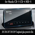 Автомобильная защитная пленка из закаленного стекла для экрана, наклейка, GPS, мультимедийный ЖК-экран для Mazda CX-3 2015, 2016, 2017, 2018, 2019