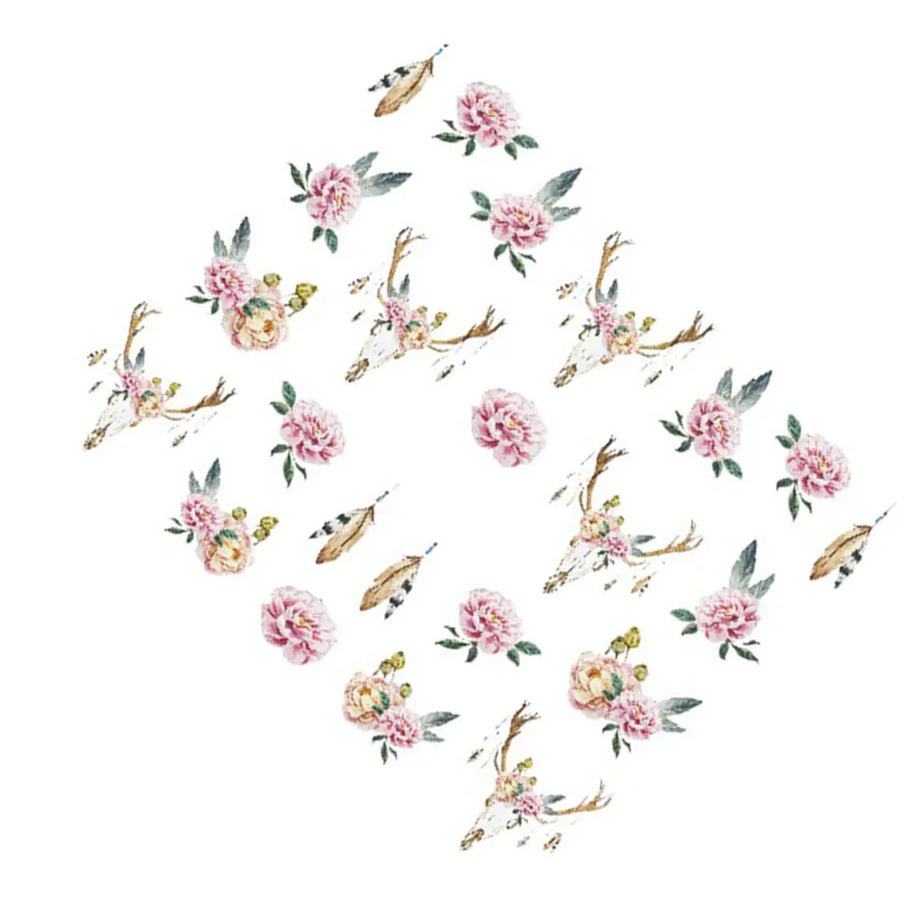 Женская наклейка с цветком для ногтей Грибная Ретро дизайна DIY аксессуары