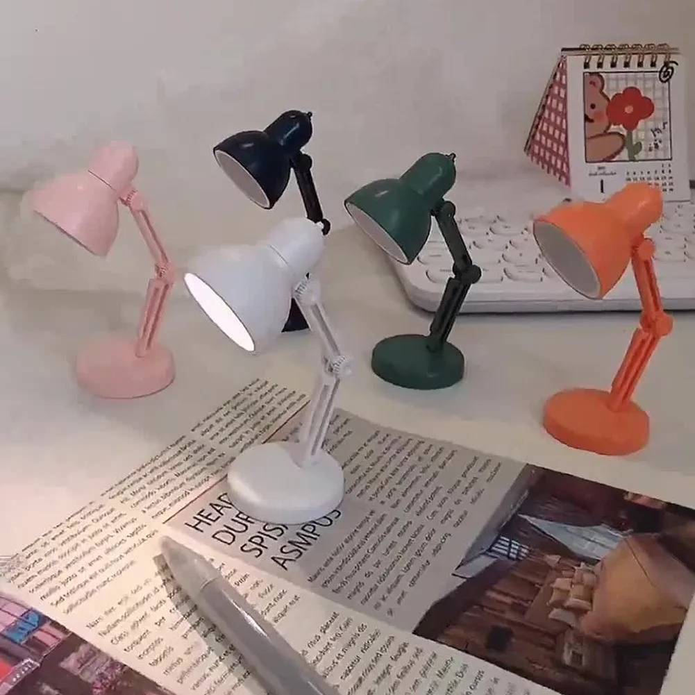 Миниатюрная настольная лампа милый Регулируемый ночник сделай сам для студентов