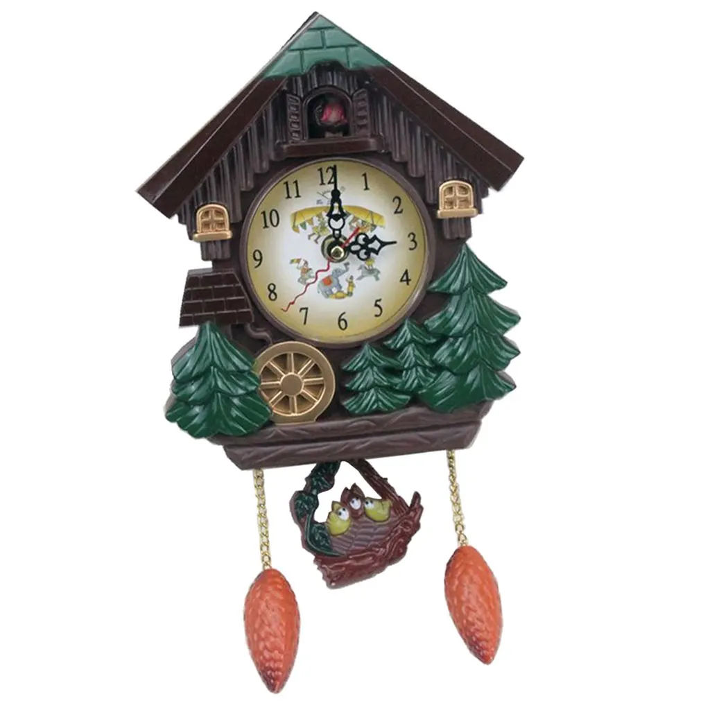 Plastic Cuckoo Coo Living Room Rocking Wall Clock for Kid | Дом и сад