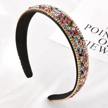 Diademas brillantes de diamantes de cristal para mujer y niña, diademas elegantes con diamantes de imitación, accesorios para el cabello a la moda (2)