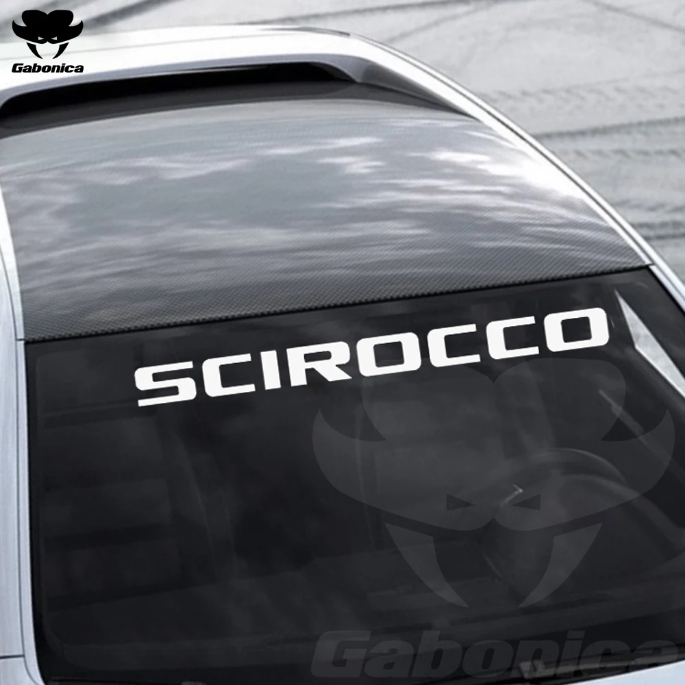 

New Car Windscreen Windshield Rearview Sticker Reflective Decals For VW Volkswagen SCIROCCO GTI R Car styling Accessories
