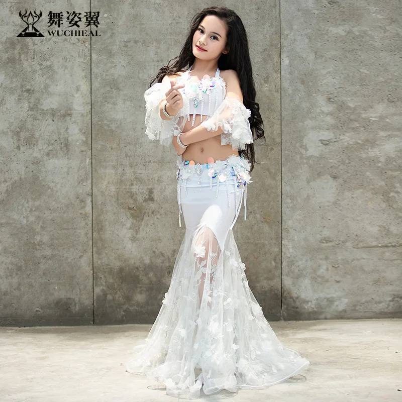 Высококачественная детская одежда для танца живота новинка девочек выступлений