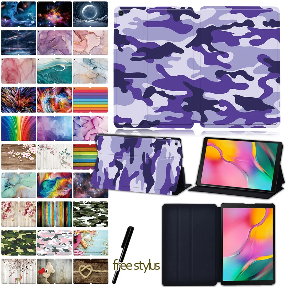 Для Samsung Galaxy Tab A 10 1 &quotT510 T515 (2019)/ T580 T585 (2016) перьевой чехол из искусственной кожи