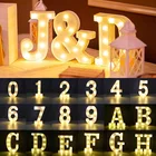 Креативный светодиодный светильник с буквами алфавита, лампа с светящимися цифрами, ночсветильник на батарейках для рождества, свадьбы, дня рождения, украшение для вечеринки