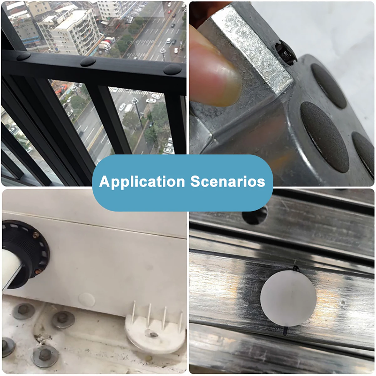 Круглые пластиковые черные/белые заглушки 10 шт