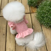 short type dog dress skirt cat chihuahua yorkshire puppy clothes summer pet dresses pomeranian poodle small dog clothing apparel