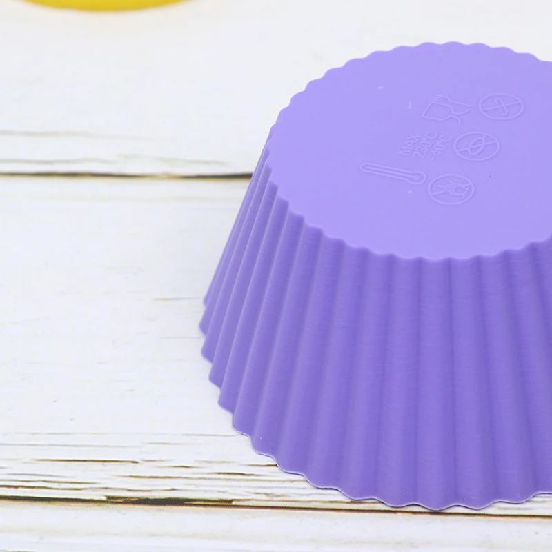 

5Pcs/Set Silicone Cake Mold Round Muffin Cupcake Baking Molds DIY Cake Tools Kitchen Cooking 7cm