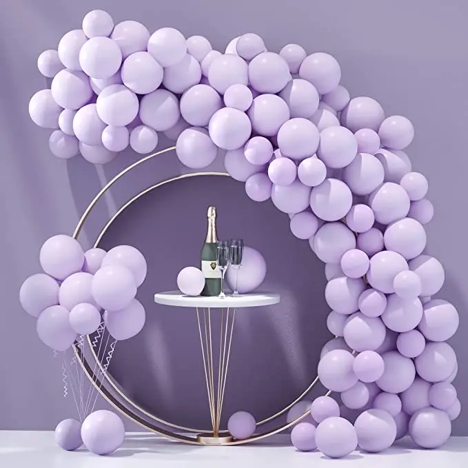 

72Pcs Macaron Purple Balloons Set Pastel Balloon Arch Garland Kit Balloons Happy Birthday Globos Baby Shower Wedding Party Decor