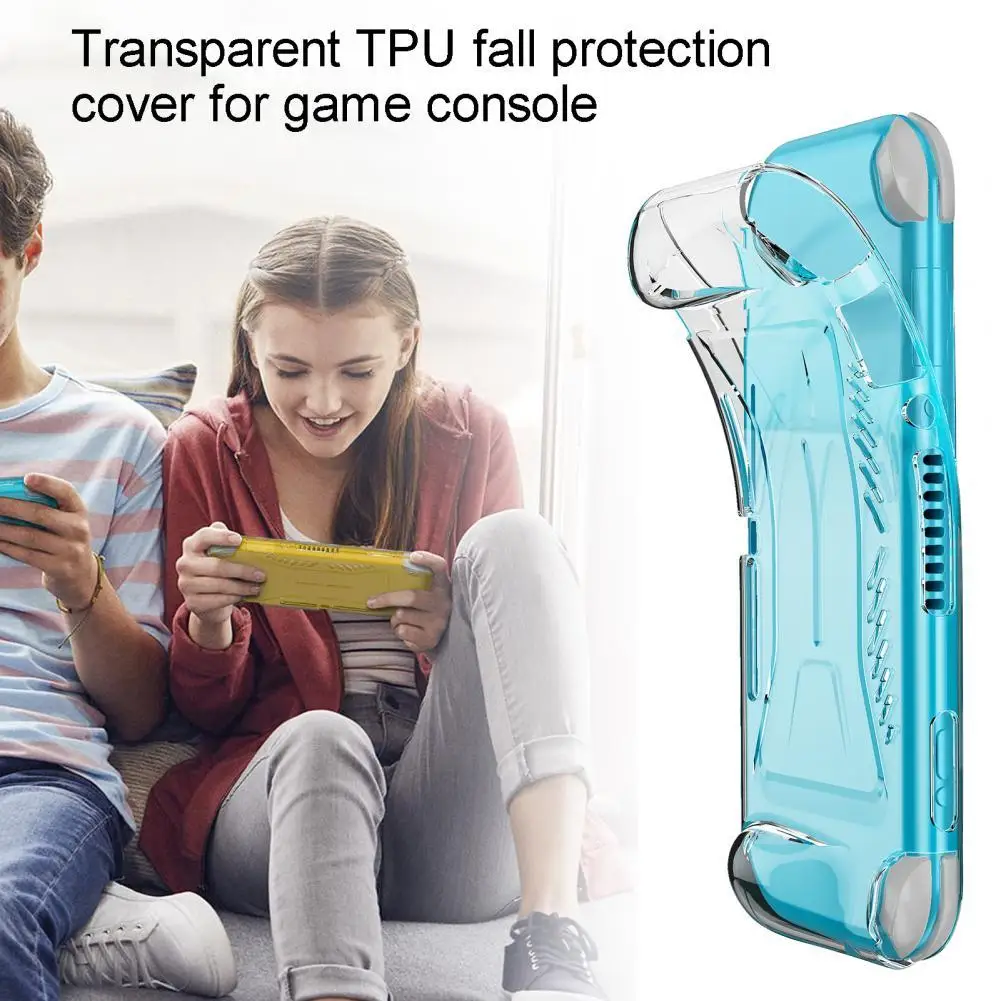 

Anti-fall Transparent Soft TPU Game Console Protective Cover Protector Case for Switch Lite аиная кѬка геймпада