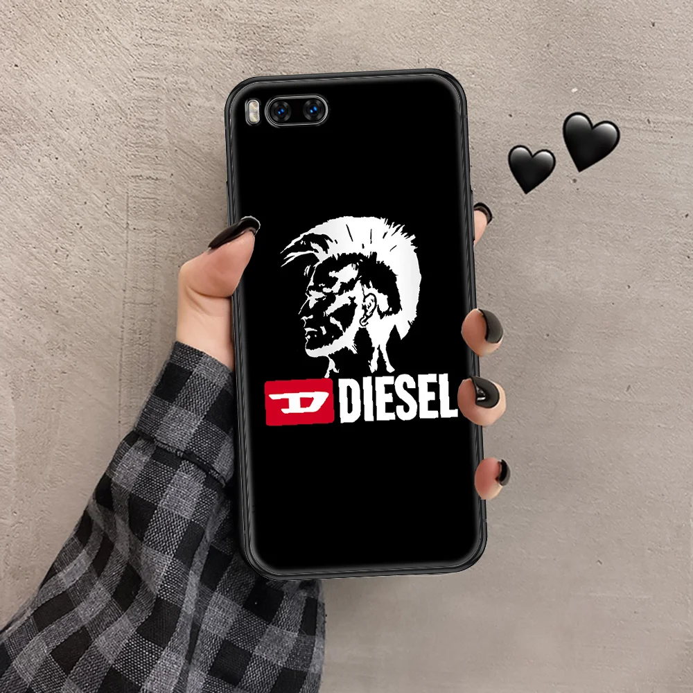 

Italian brand Diesels Phone case For Xiaomi Mi Max Note 3 A2 A3 8 9 9T 10 Lite Pro Ultra black trend back luxury shell pretty