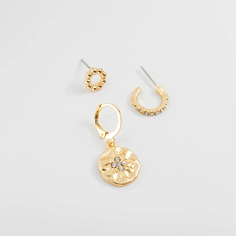 Wild &amp Free золотого цвета с рисунком Луна Звезды Комплект сережек для женщин