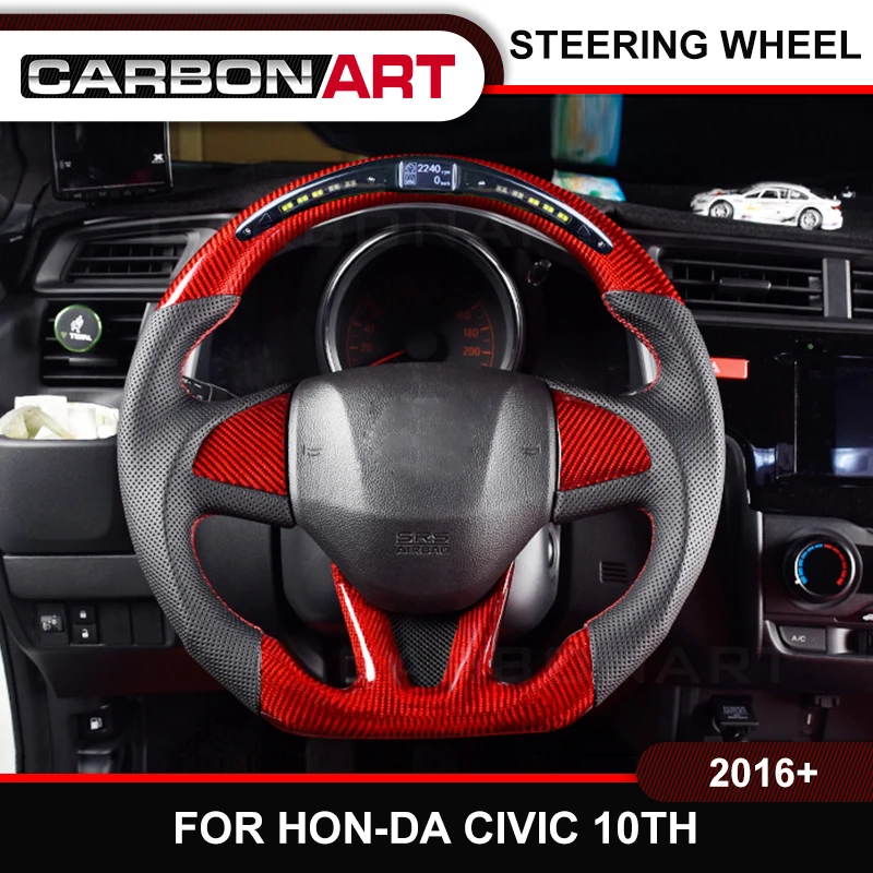 СВЕТОДИОДНЫЙ дисплею гонки рулевого колеса для Honda Civic si 10th gen EX LX plug and play интеллигентая(ый) рулевого колеса