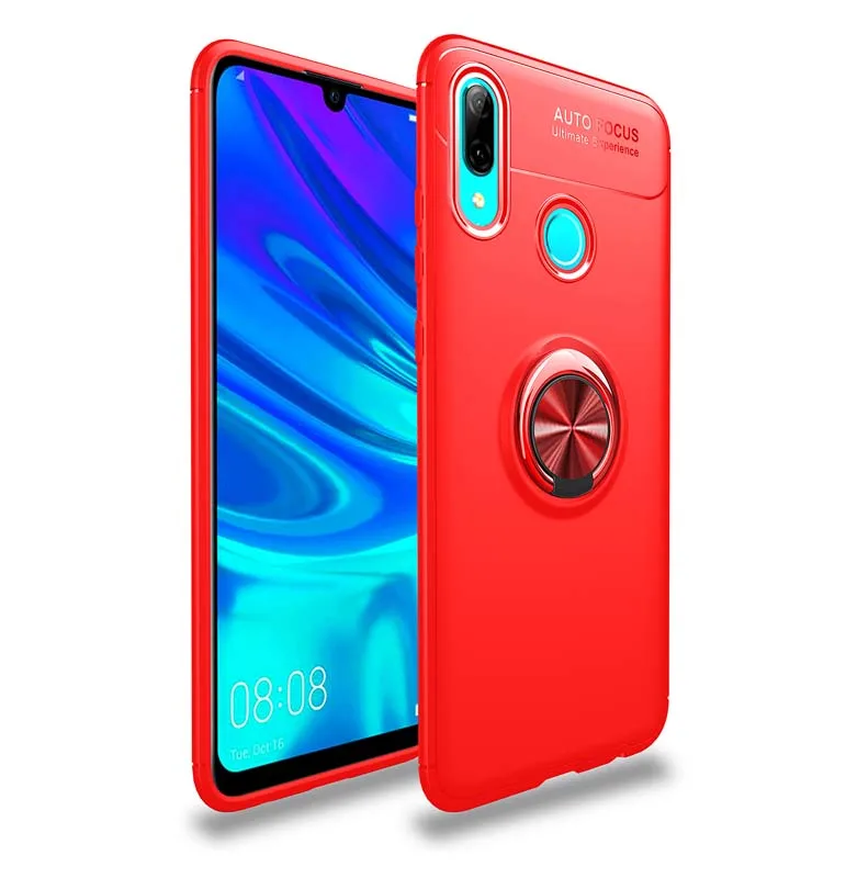 Red Red Чехол для huawei P Smart Plus, Силиконовый противоударный чехол для автомобильного кольца, чехол для huawei NOVA 2 Lite 2s 2i 3 3i 4 4e 5i 5 Pro - Цвет: Red Red