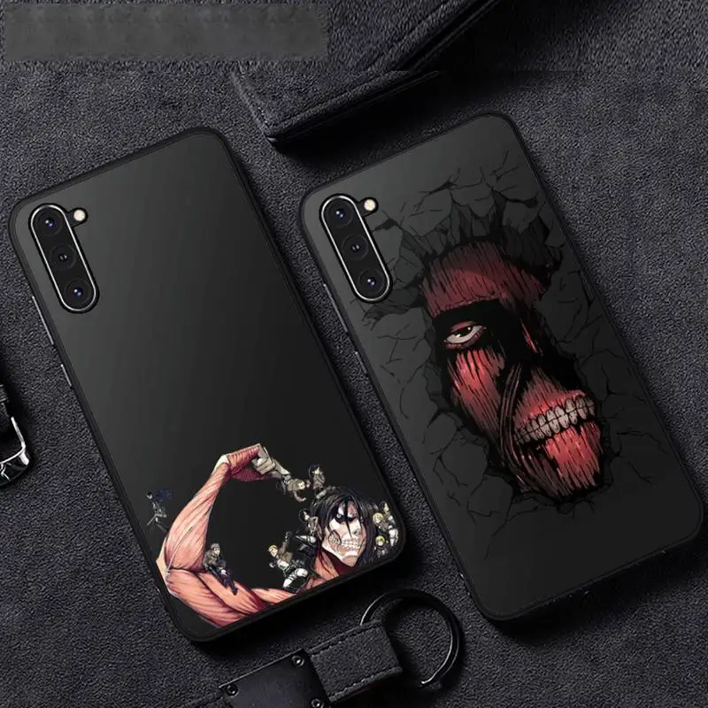 

Attack on titan anime Phone Case For Samsung A51 A32 A52 A71 A50 A12 A21S S10 S20 S21 Plus Fe Ultra