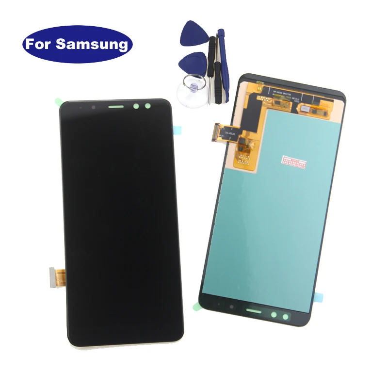 OLED для SAMSUNG GALAXY A8 2018 LCD A530 дисплей сенсорный экран дигитайзер в сборе|Сенсорные
