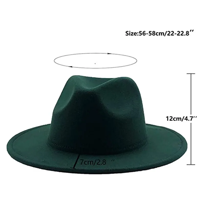 Шляпа из смесовой шерсти для мужчин и женщин модная Панама в стиле джаз с пряжкой