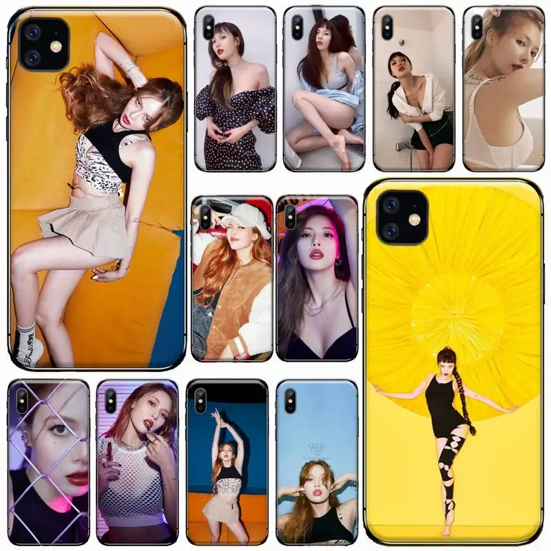 Хёна KPOP сексуальная девушка телефон чехол для iPhone 11 12 pro XS MAX 8 7 6 6S Plus X 5S SE 2020 XR