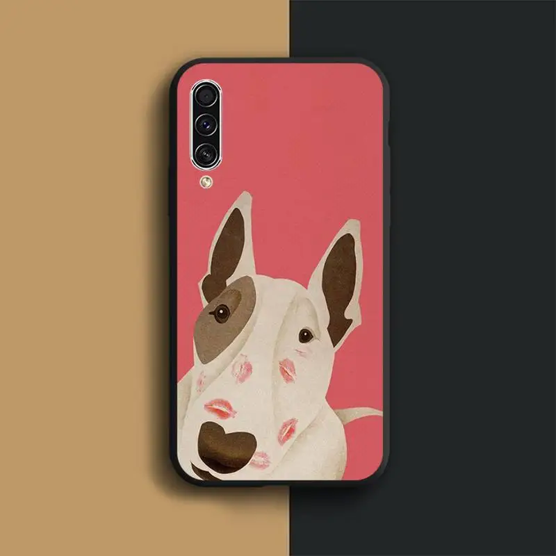 

bullterrier bull terrier dog Phone Case For Samsung S 7 8 9 10 20 A 21S 20e 50 51 71 note9 10 J4 plus 20 ultra