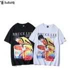 Футболка мужская свободного покроя, модная тенниска с принтом, майка в стиле хип-хоп, уличная спортивная одежда, лето