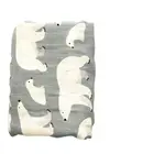 Банное полотенце с медведем 47 дюймов 30% Бамбук + хлопок муслиновое Пеленальное Одеяло для новорожденных большие пеленки детское муслиновое одеяло