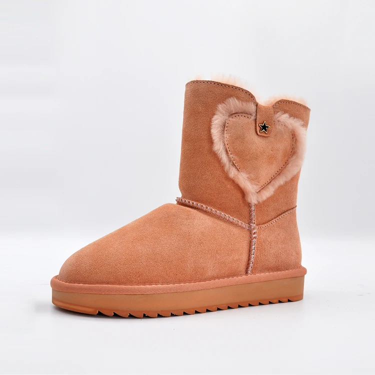 

Меховые аксессуары, зимние ботинки, водонепроницаемая меховая овечья шерсть, женские ботинки до середины икры