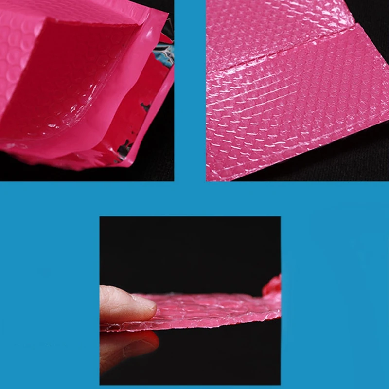 50Pcs/Set Rose Red Self Seal Bubble Mailers 6X10.6 Inches Padded Envelopes | Канцтовары для офиса и дома
