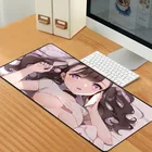 Самый популярный анимационный игровой коврик для мыши с аниме сексуальной девушкой, Уникальный креативный компьютерный коврик для клавиатуры и мыши, можно настроить любой картинку
