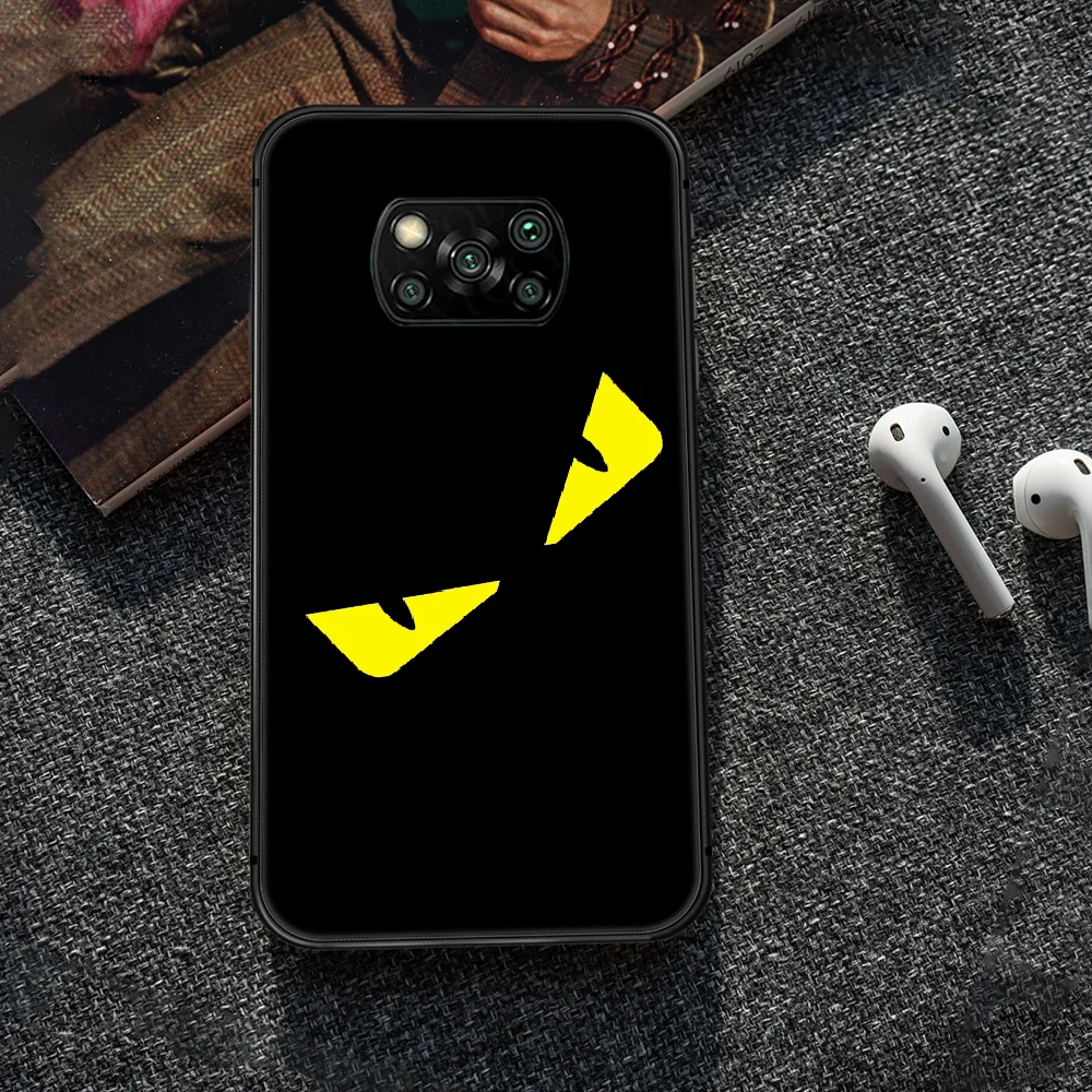 

luxury Brand Phone case Cover Hull For Xiaomi Mi A2 A3 8 9 9T Note 10 Se Lite Pro black Coque Fashion Shell Tpu Cell Painting