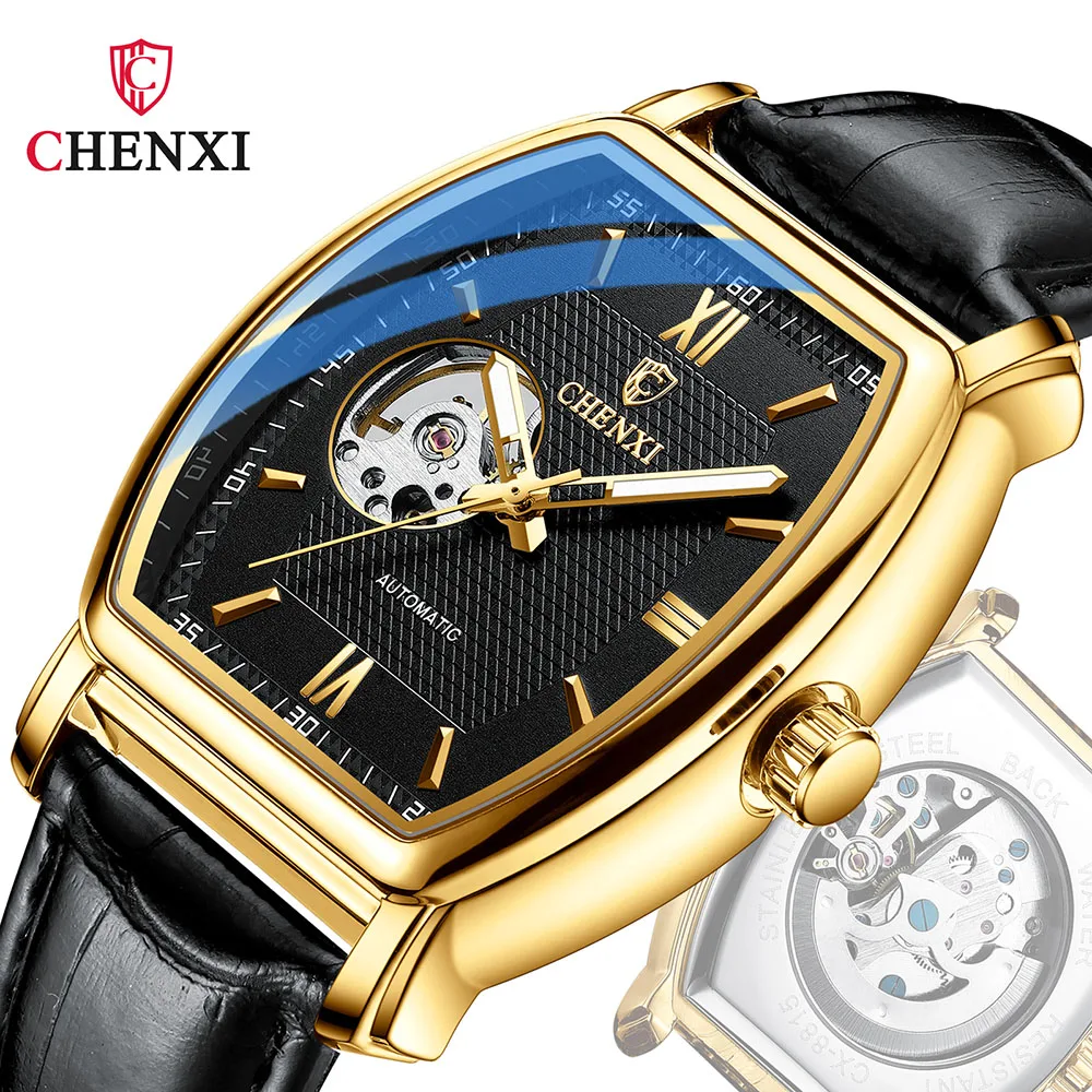 

Bestn Mens Luxury Skeleton Automatic Mechanical Wrist Watches Stainless Steel 100m Waterproof Luminous Hands Self-Wind Watch